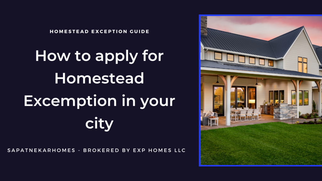 Homestead Exemption – Sapatnekar Homes